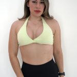 Twist Bra Lime Green