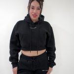 Crop Hoodie Black